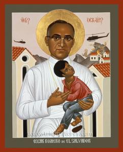 Mar 24 - Oscar Romero - icon by Br. Robert Lentz, OFM. Happy Feast Day Oscar